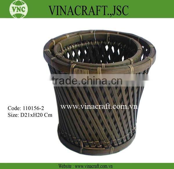 Nice bamboo waste basket for office