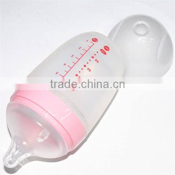 New coming 2016 long-lasting use 150ml PPSU over molded injection food safe infant feeding bottles