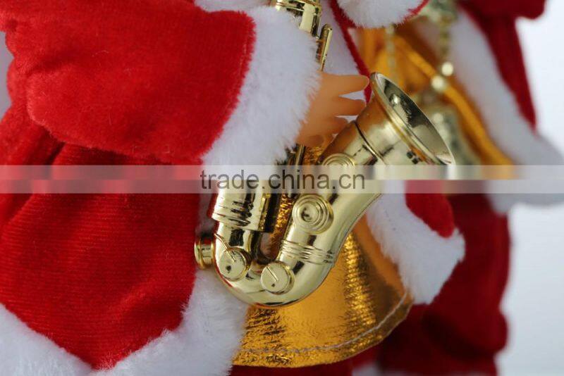 Top sale Christmas Supplier christmas dancing and singing santa claus