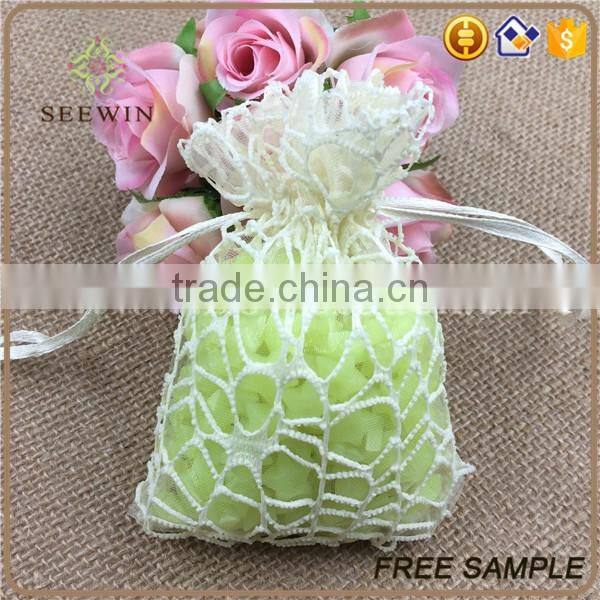 sheer organza mesh flower bag for cut flowers