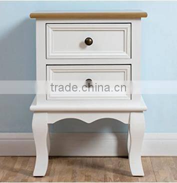 Tuff Concepts One Pair White Bedside Table Cabinet Chest of Drawer Nightstand Furniture