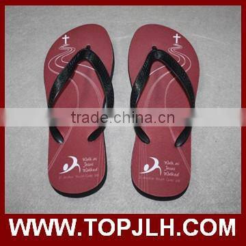 custom printed men slipper/Cheap Sublimation blank flip flop