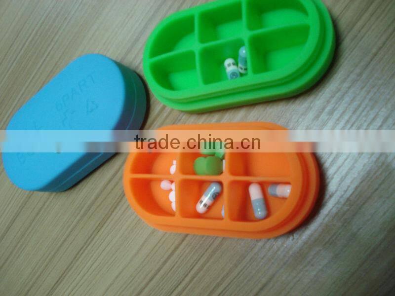 Eco-friendly silicone pill box