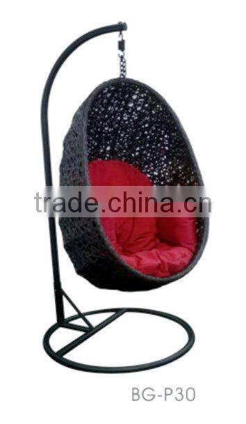 Easy Single Seat Rattan Furniture Egg Swing Chair