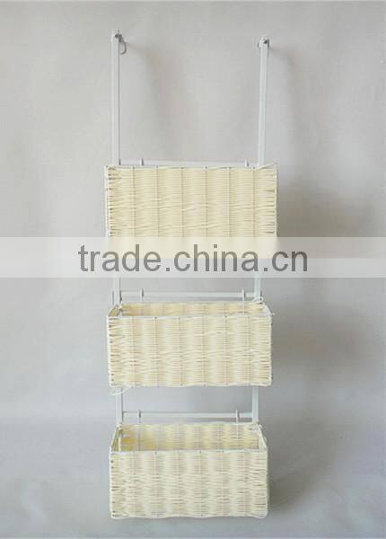 3 Tiers Over the Door plastic basket storage set hanging storage basket
