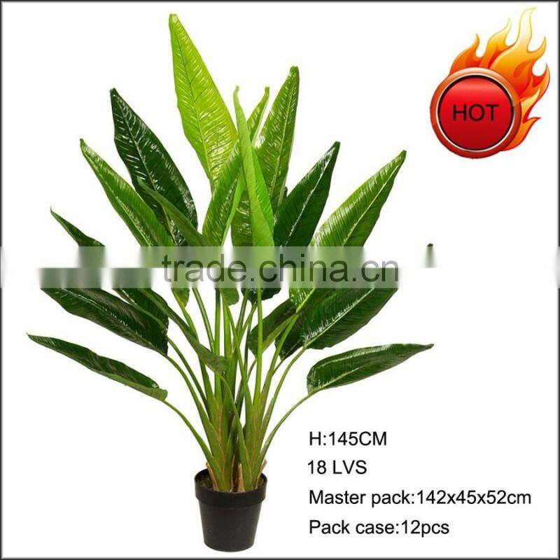 Hot sale 5ft high landscape artificial traveller plant artificial banana plant