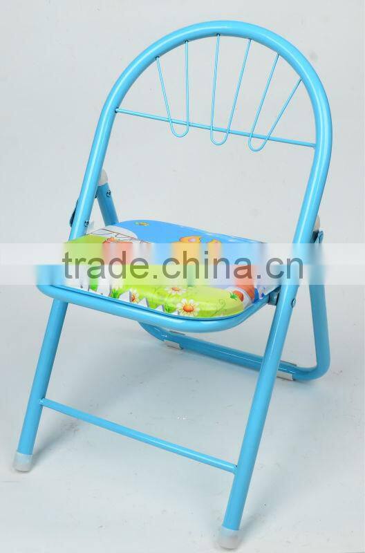 metal tube and plastic plate baby foldable chair