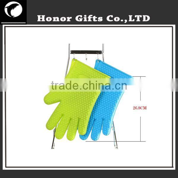 Customized Logo Wholesale Waterproof Heat Resistant Non-stick Silicone Gloves