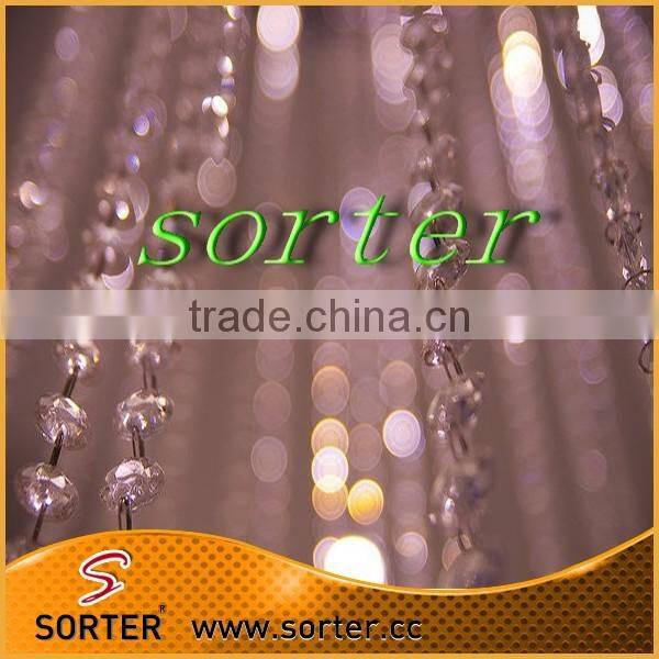 Romantic handmade crystal bead curtain wedding decoration