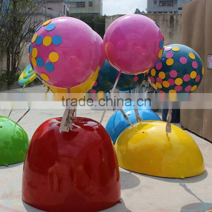Outdoor fiberglass ball candy decoration