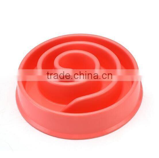 wholesale plastic slow feed dog food bowl