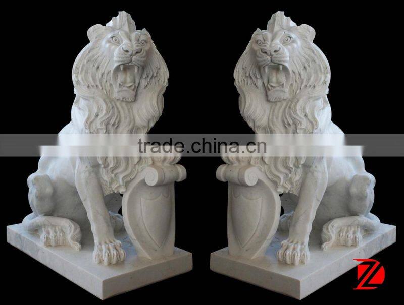 white stone lion statue for sale