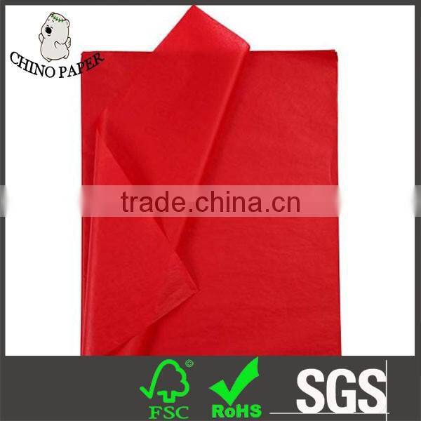 Pure color pink tissue paper wrap gifts