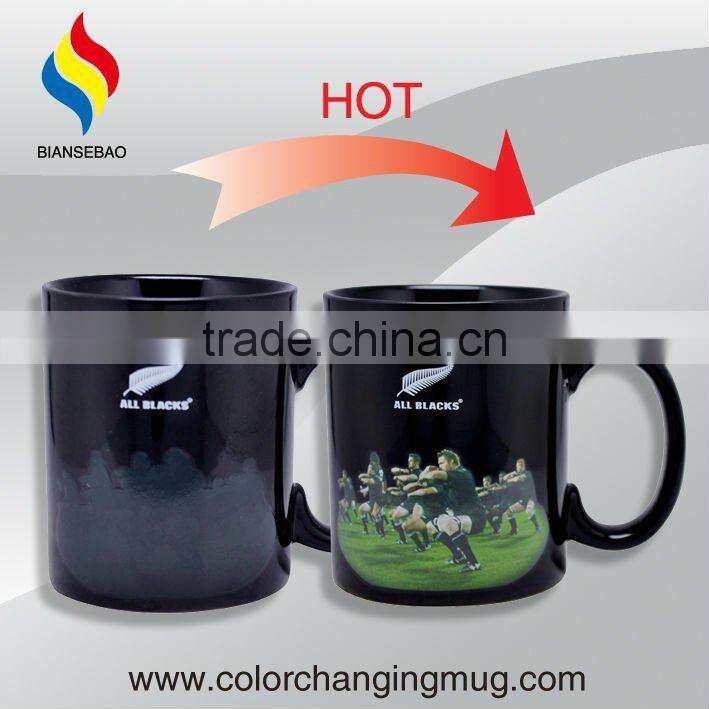 Promotional Design Changing Color Ceramic Cup