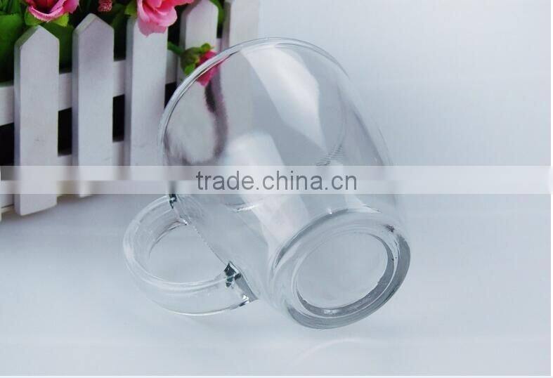 promotional gifts 11oz beer mug glass with handle with OEM