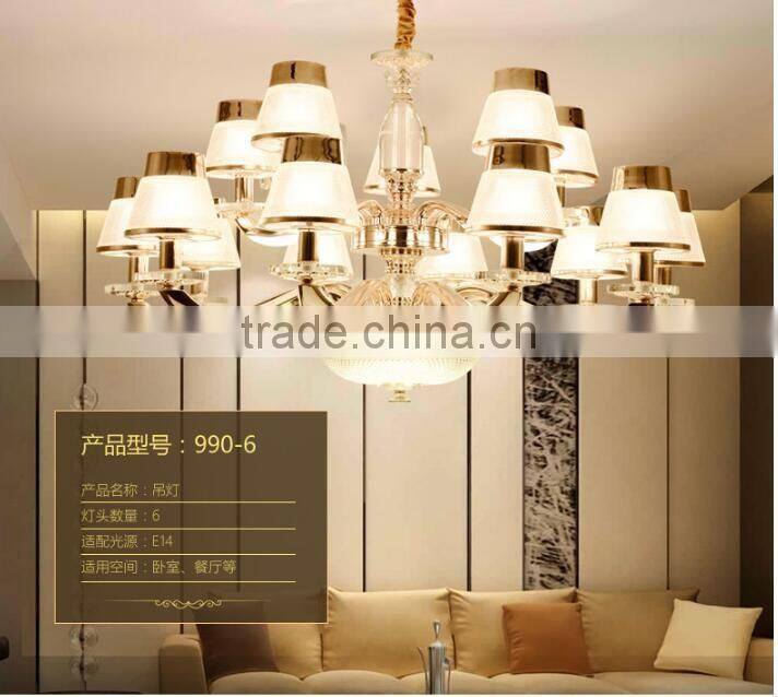 M990 Momoda decorations European simple Crystal modern living room bedroom lighting chandelier pendant lamp