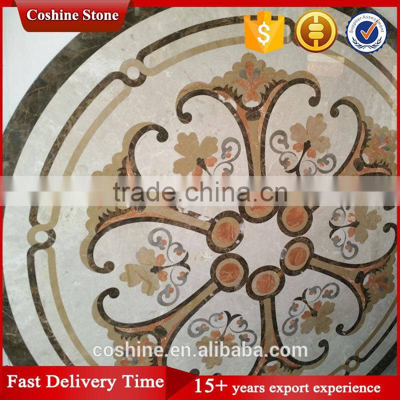 Heart shaped waterjet marble classic pattern factory price