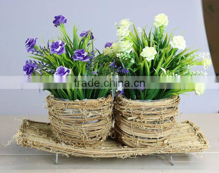 Woven Garden Flower Pot Basket
