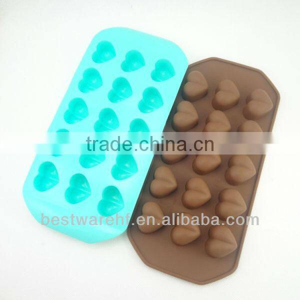 candy silicone tray 15 cavity love ice mould silicone chocolate molds