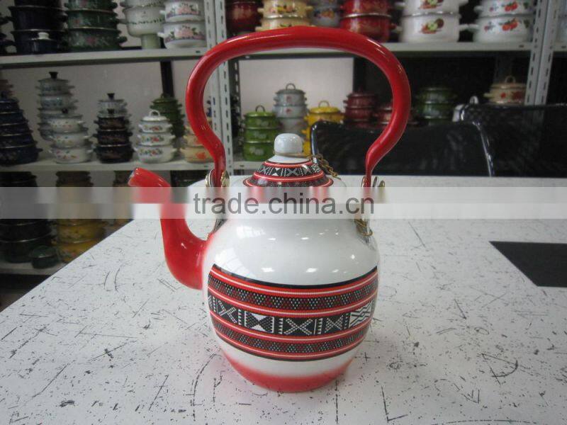 High quality tea pot water enamel kettle in middle east market