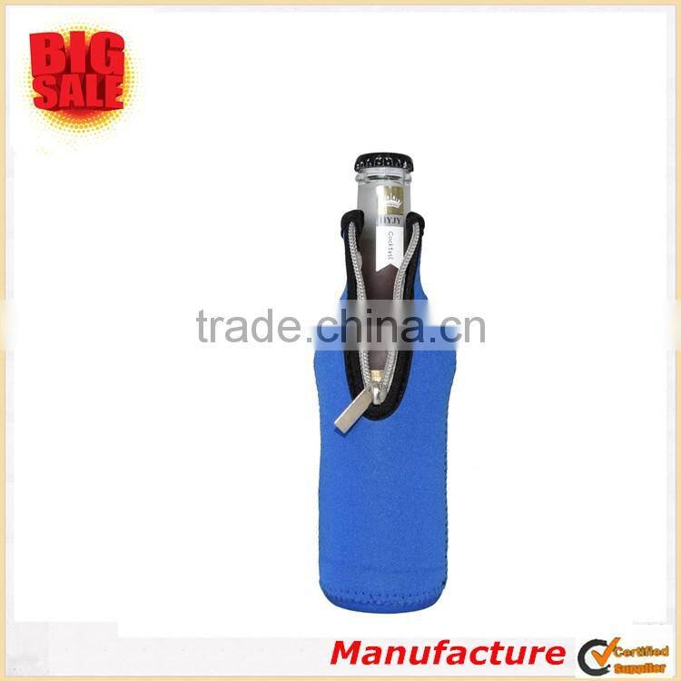 2018 World Cup Cheap Bottle Sleeve Neoprene Collapsible Zipper Bottle Multi-style Beer Cooler for Keep Beer Cider Water Cool