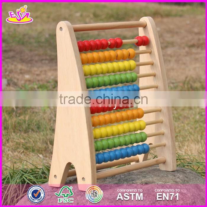 2017 New design children educational abacus wooden counting toy W12A029