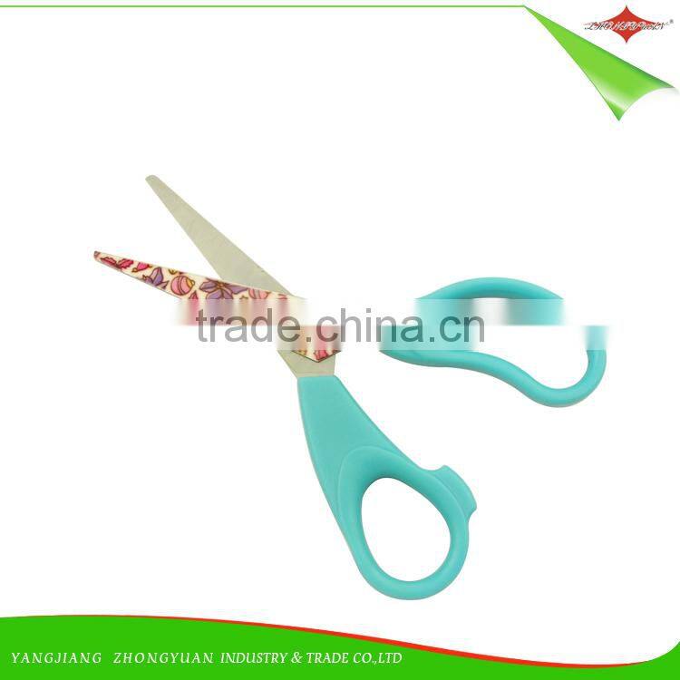 ZY-J7008 5" school and student scissor stainless steel kids shear