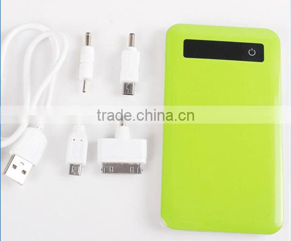 4000mAh Wholesale Colorful Slim Power Bank With Touch Screen