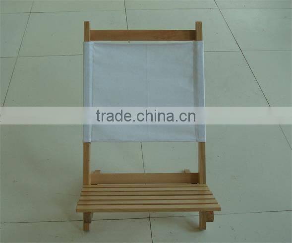 2017 Qingdao inflatable folding slat wooden beach chair