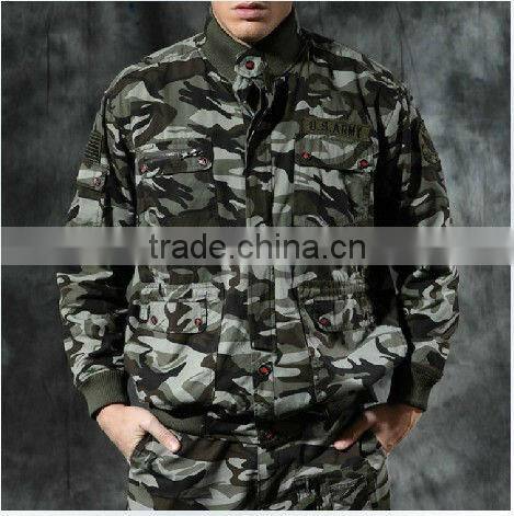 Fashional Army Green Stand Collar Military Uniform