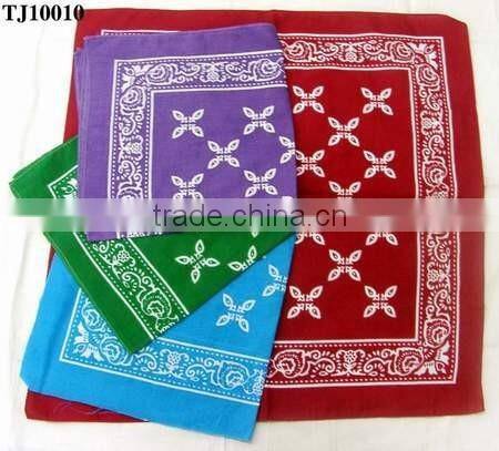 Custom design polyester and cotton designer kerchief in trendy style