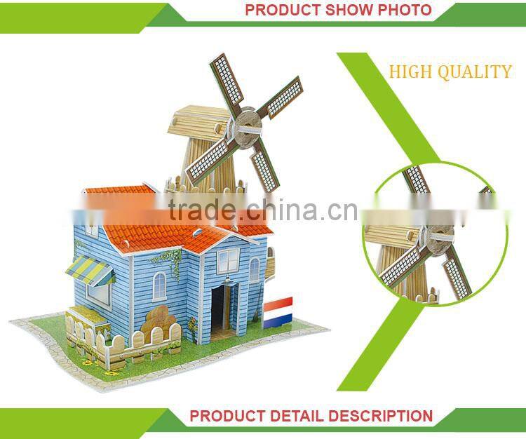 Hot selling 3d holland pasture name puzzle for kids