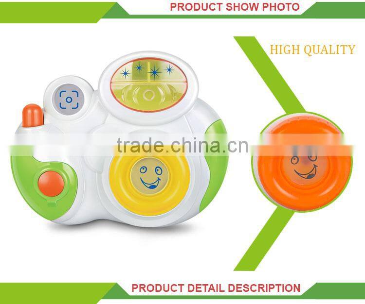 Most popular baby plastic musical mini toy camera with light
