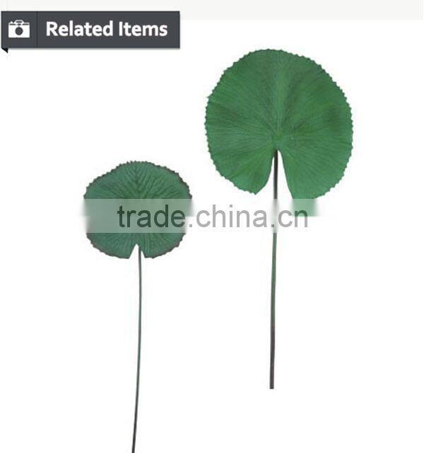 Fairy house decoration large fake green leaf large PU leaf indoor plants