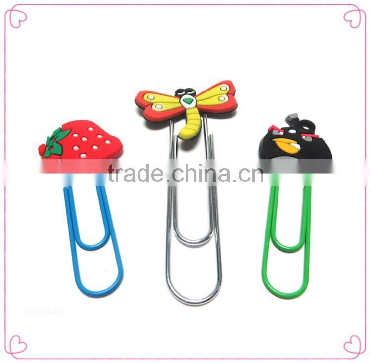 Round transparent PP box with assorted OEM shapes metal paper clips