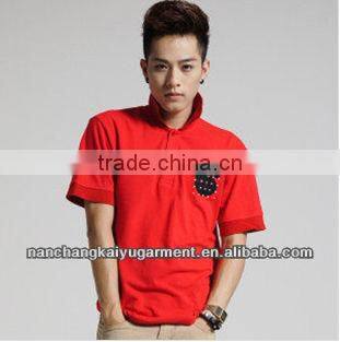 wholesale and customed cotton fashionable new design polo shirts for men