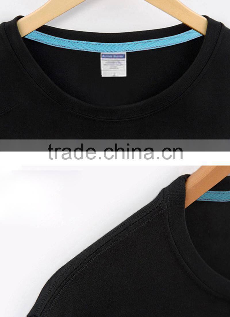 custom wholesale cheap tshirt black and white fashion printing tshirt for men