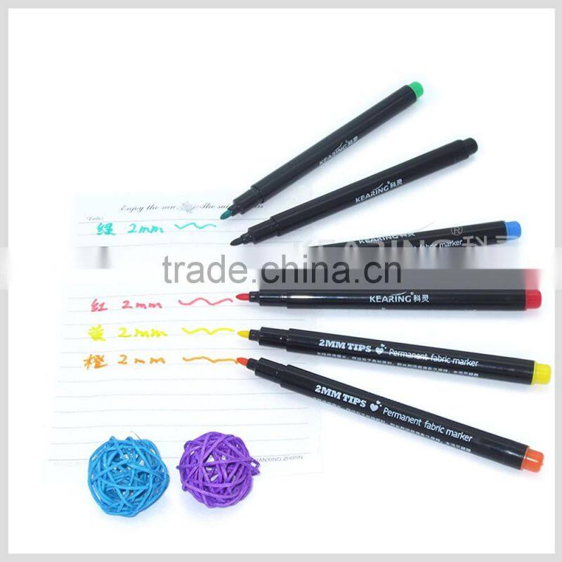permanent DIY Painting marker with 2 years shelf life time non toxic 6pcs per blister card #FM20 2.0 fiber tip