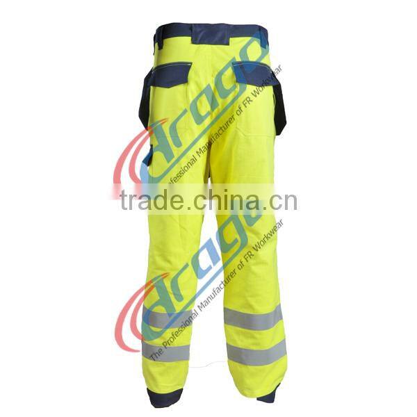 EN 1149-3 oil field flame resistant modacrylic workwear for protective