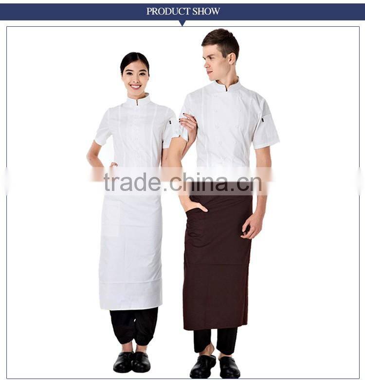 Bulk White Color Restaurant Waiter/Waitress Uniform