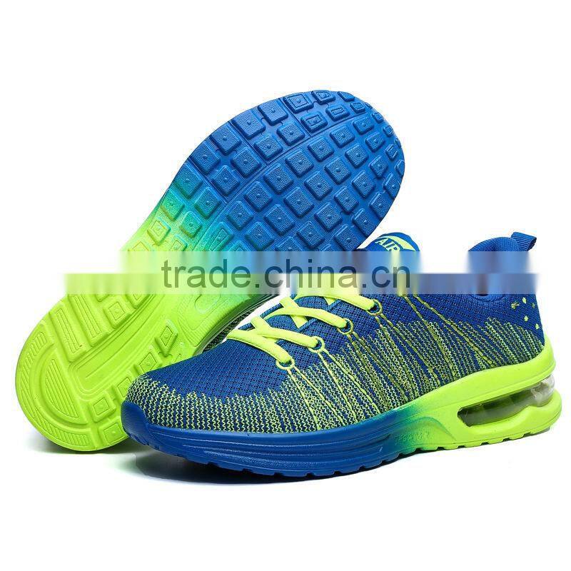 2015 fashion girl running shoe sport for female, good quality fly fabric running shoe for men, male sport shoes running jogging