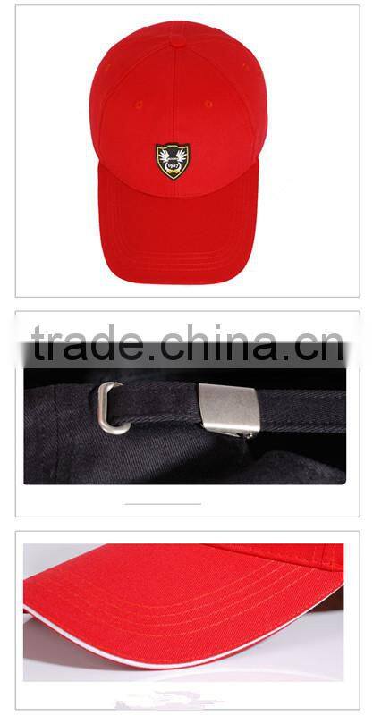 Navy blue 7*7 100%cotton brush cotton cap in high qualtity with embroidered logo