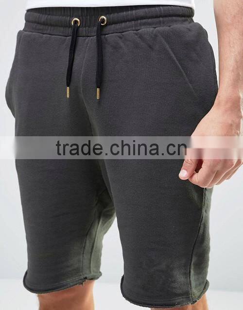 Fashion hip hop design summer grey french terry sweat shorts custom