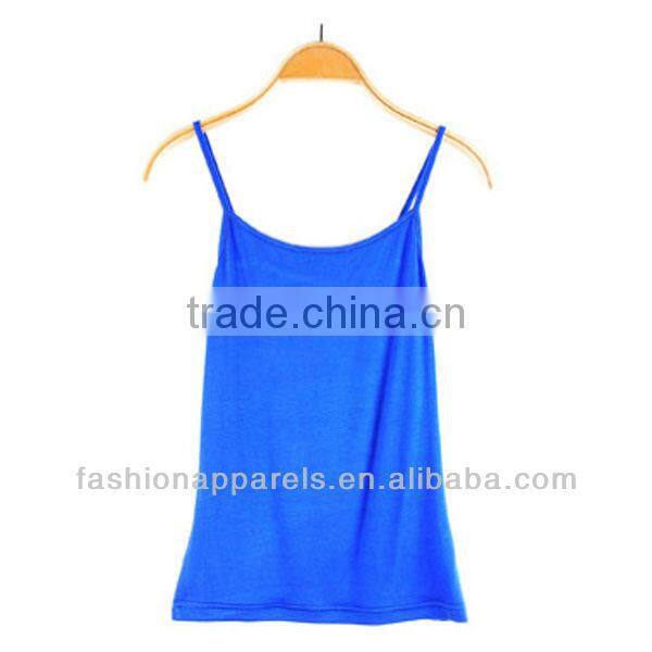 2014 Summer Slim Ladies Cotton Blank Custom Tank Top