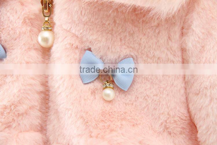 kids girls solid color high fashion faux fur coats,fashion fancy fur hood girls winter coats