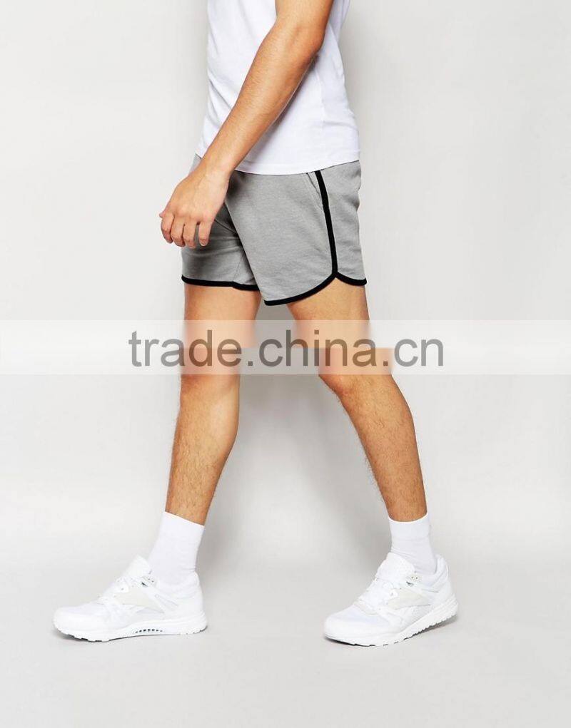 custom sportwear half pants jersey shorts in short length with piping