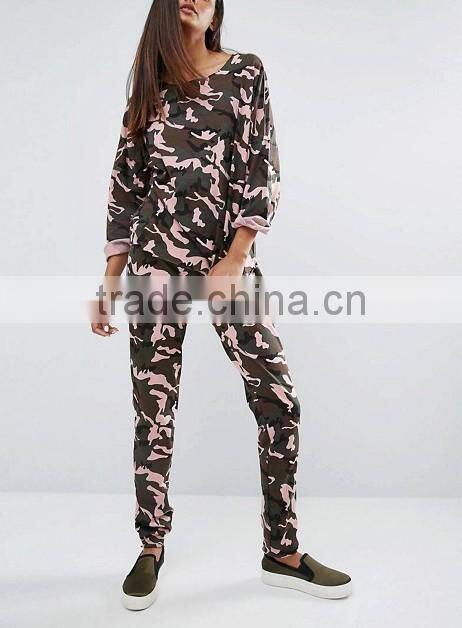 China factory sweatsuits jogging suit design your own digital printing camo tracksuit