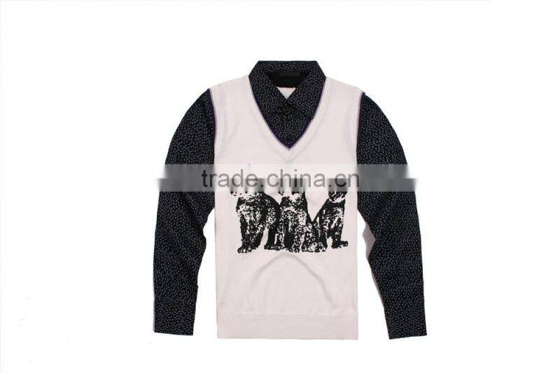 Mens Casual Knitted Animal Sweater Buy Quality Sweater