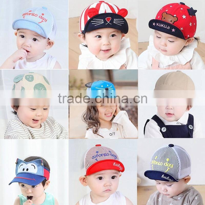 S60307B Hot sale baby 100% cotton cute caps