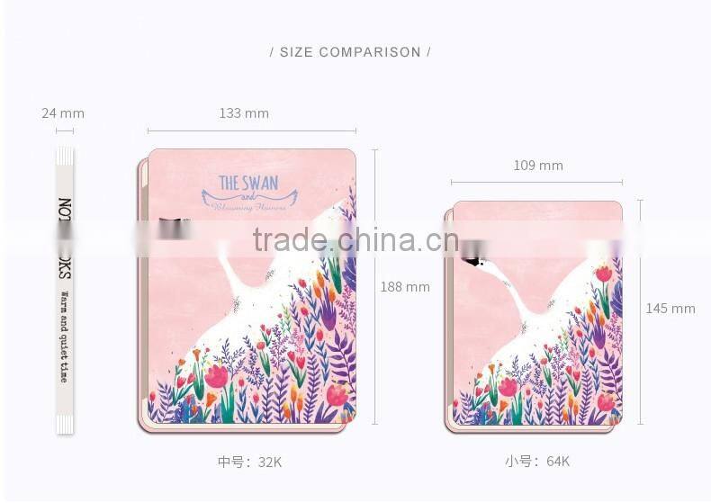 A6 hardcover planner custom section sewing flexible back diary notebook /sketch notepad /memo pad